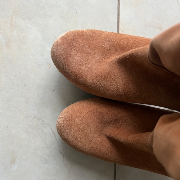 MK Burnt Cinnamon Suede Slouch Boots - Picture 6 of 11